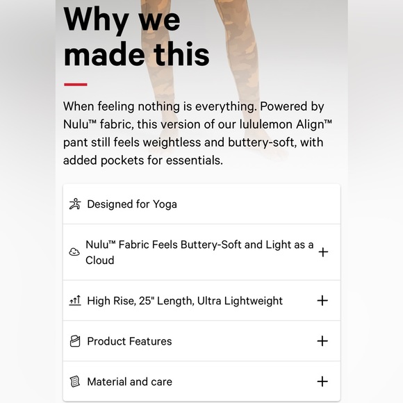 NWOT Lululemon Align High-Rise Pant 25" US 2 - Picture 4 of 8